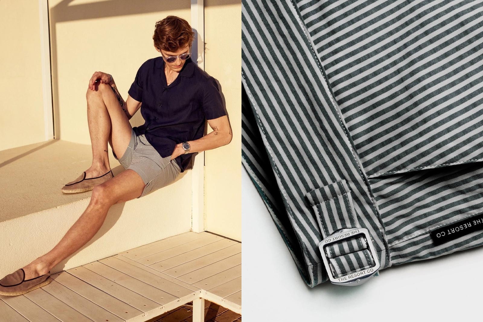 The Resort Co. Seersucker Swim Shorts
