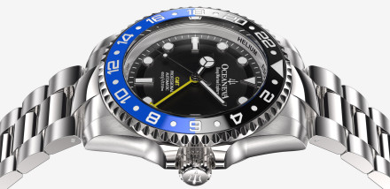 Oceaneva GMT Automatic 1250m Adds Mechanical Movement to Dual Time Zone Dive Watch 
