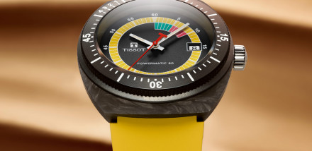Revival of the Tissot Sideral with Forged Carbon Case and Retro Aesthetic