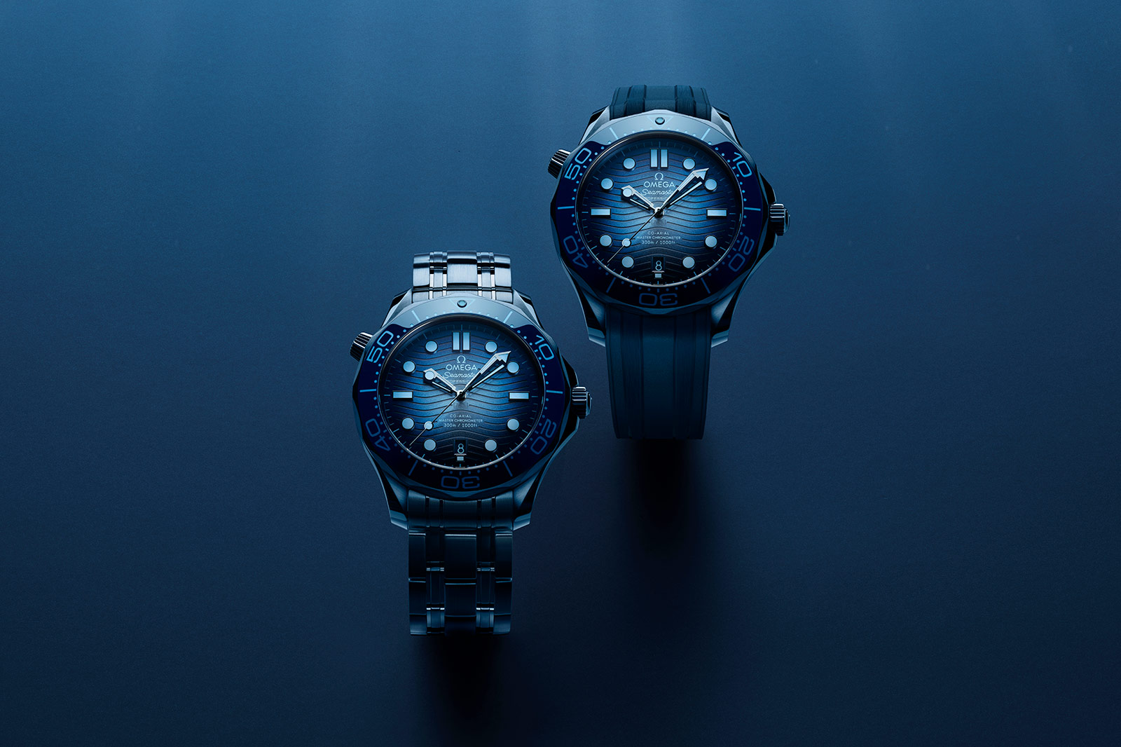 Omega Release Seamaster Diver 300m and 300 75th Anniversary Editions with Aquatic Dials