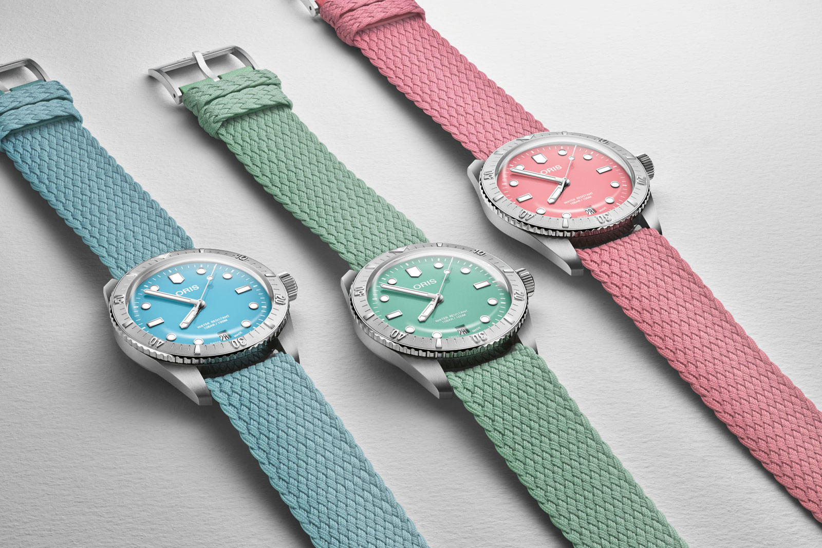 Oris Divers Sixty Five Cotton Candy Steel