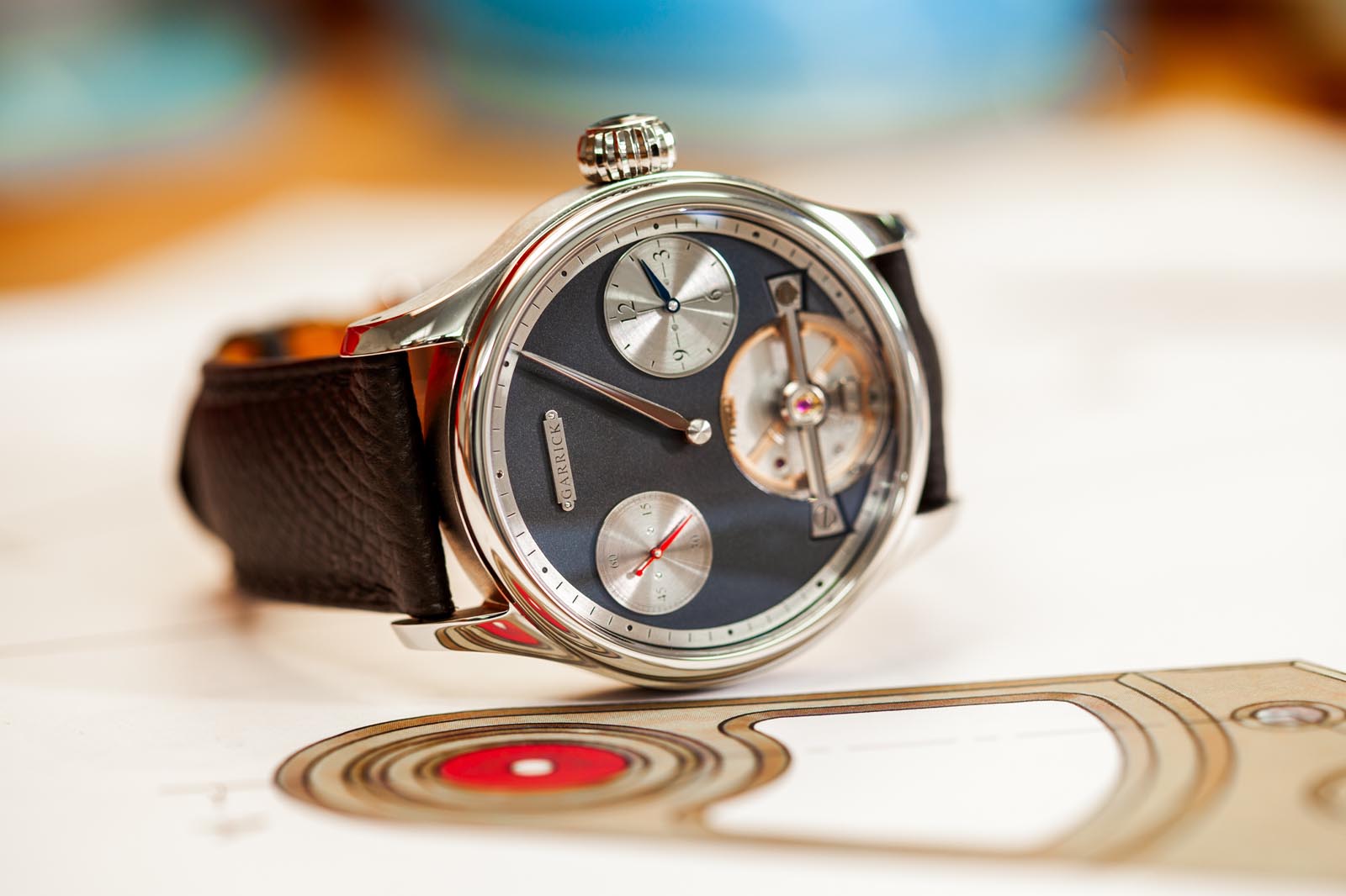 Garrick Regulator MKII Black Frosted Dial