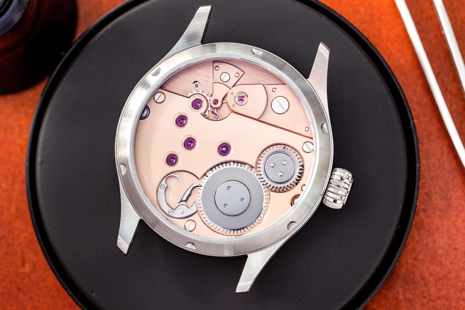 Garrick Regulator MKII Pink Gold Movement