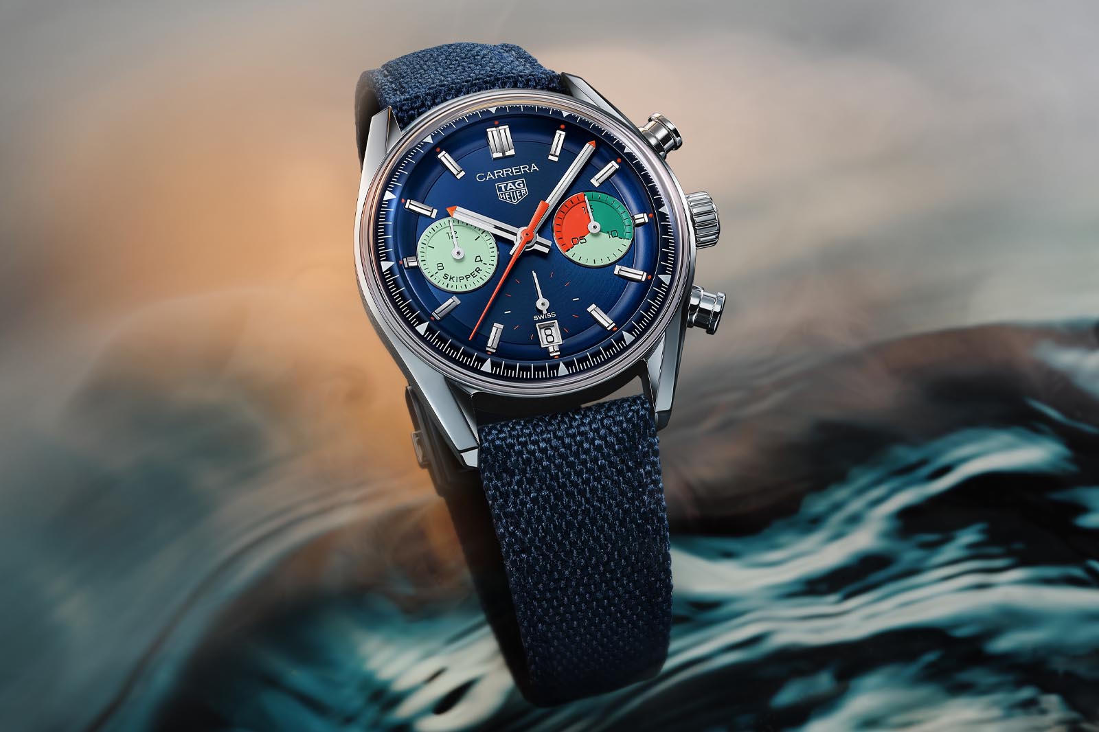 Tag Heuer Revive Carrera Skipper with New Glassbox Chronograph