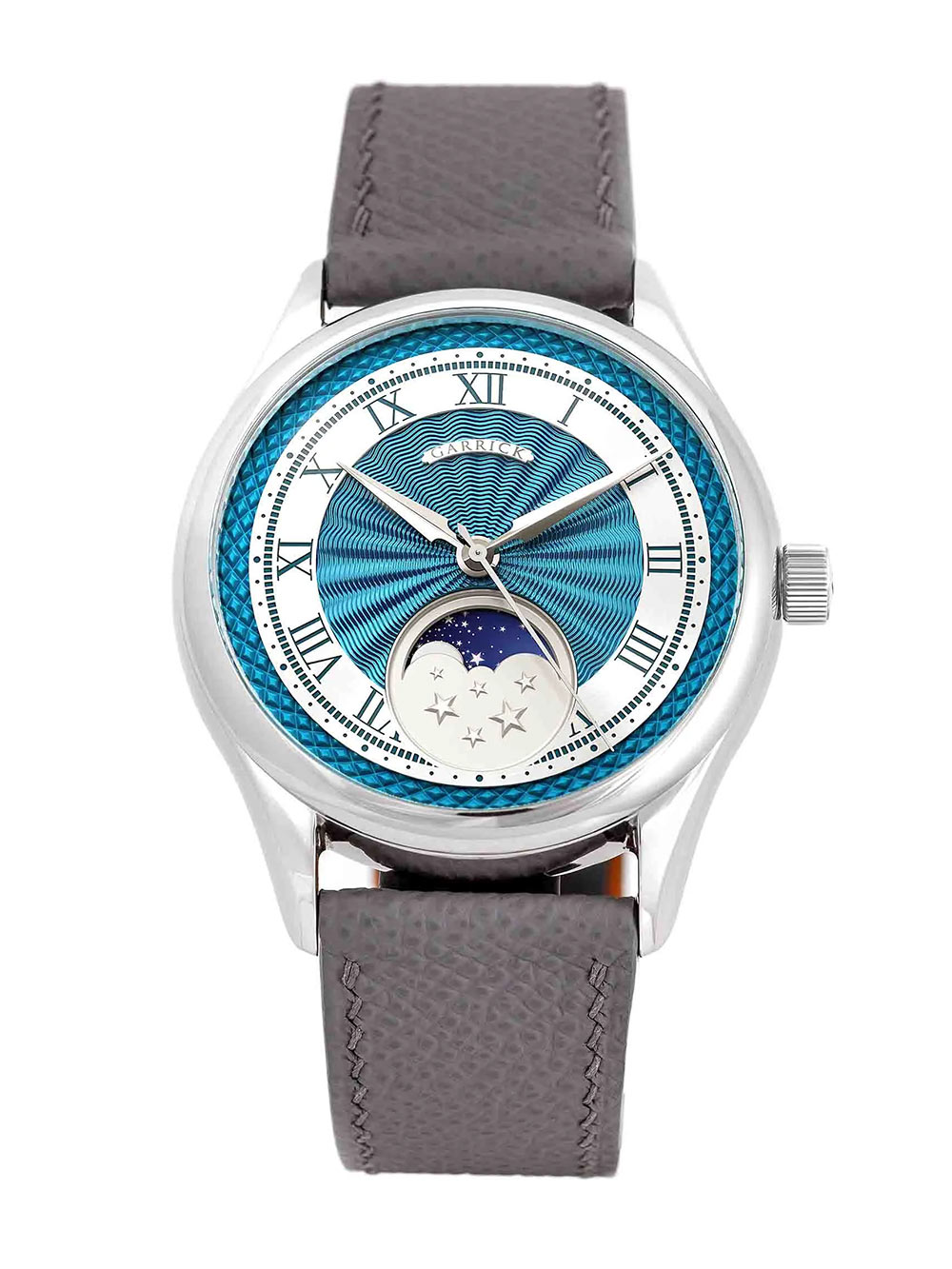 Garrick S5 Moon Phase Stainless Steel