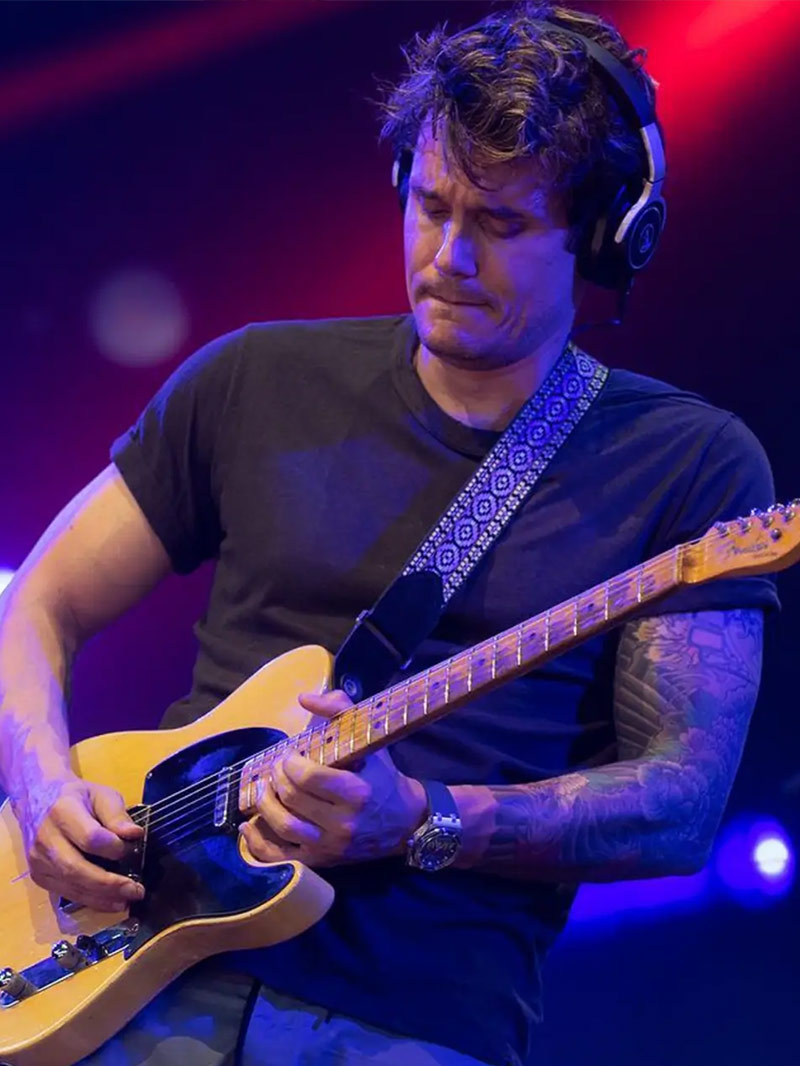 John Mayer wearing a Audemars Piguet Royal Oak Music Edition 15601BC
