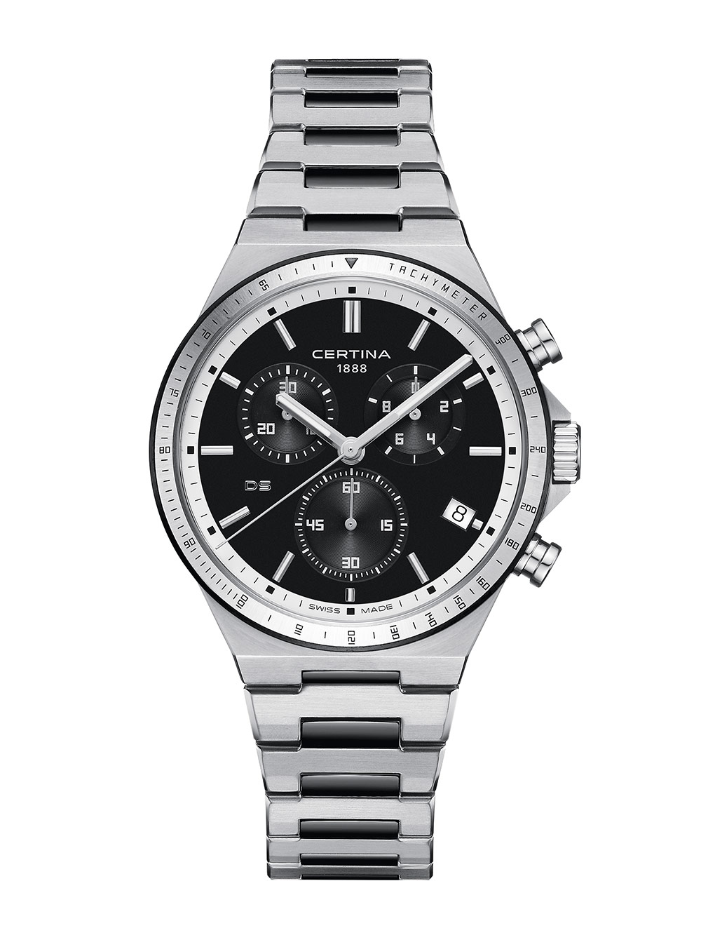Certina DS-7 Chronograph Black and White