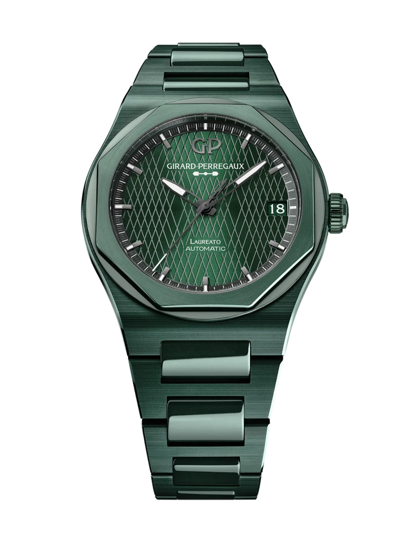 Girard Perregaux Laureato Green Ceramic Aston Martin Edition