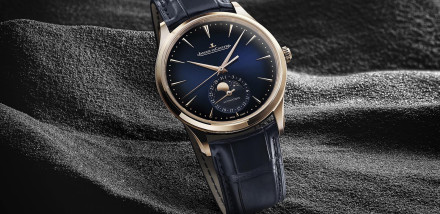 Jaeger-LeCoultre Introduce Master Ultra Thin Moon in Pink Gold & Blue