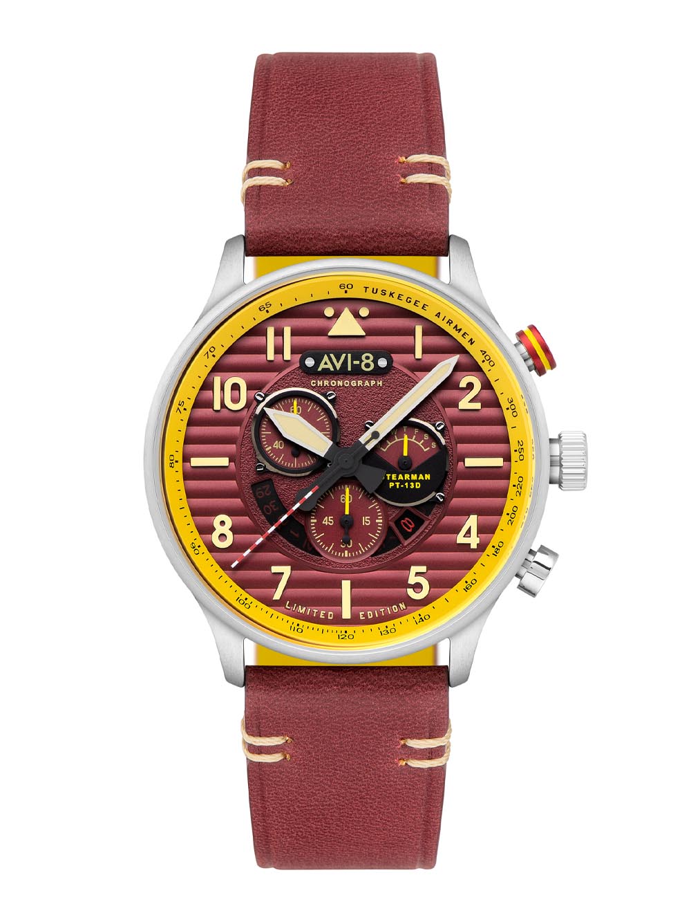 Avi-8 Flyboy Spirit of Tuskegee Chronograph Limited Edition AV410902 Brown