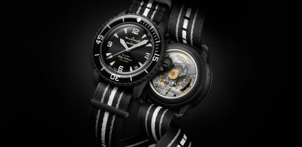 Swatch x Blancpain Launch Bioceramic Scuba Fifty Fathoms Ocean of Storms in Full Black