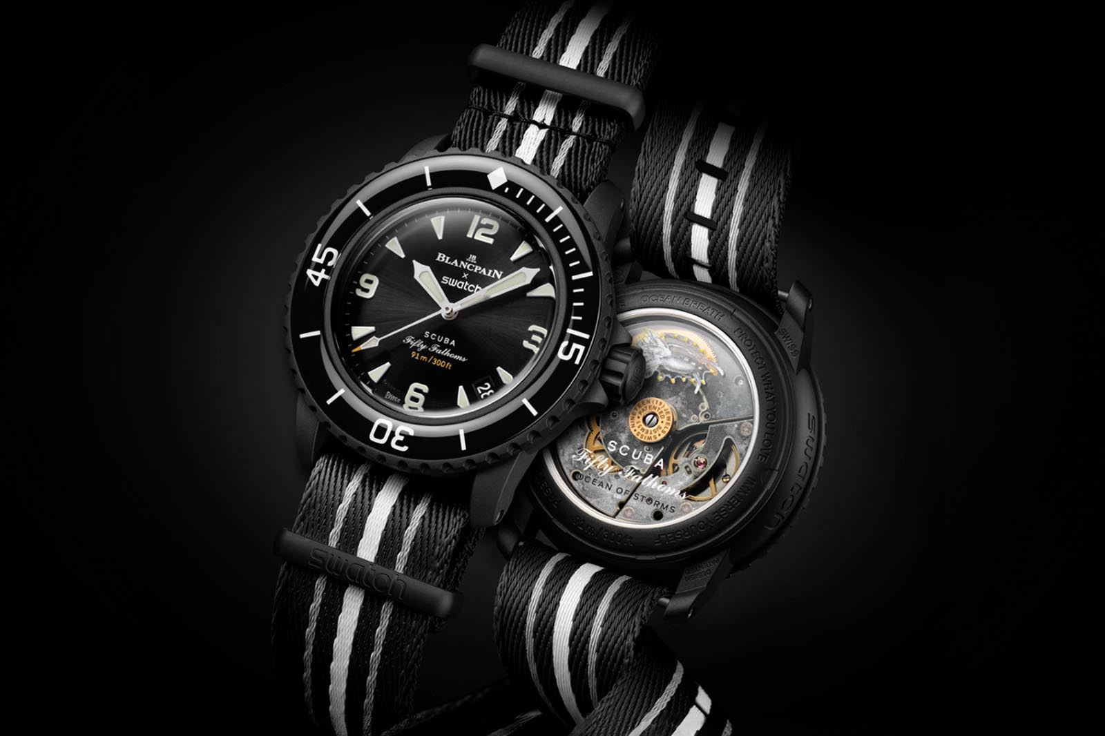 Blancpain Swatch Scuba Fifty Fathoms Ocean Of Storms