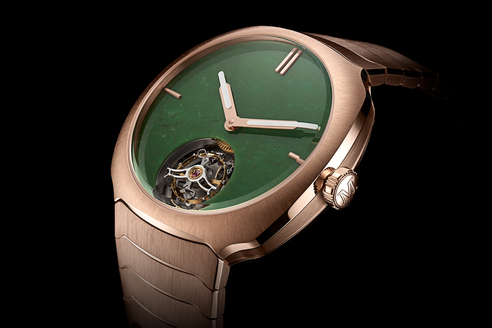 H Moser and Cie Streamliner Tourbillon Wyoming Jade