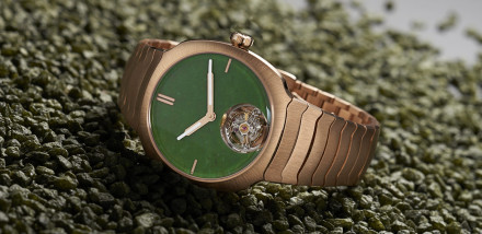 H. Moser & Cie. Introduce Streamliner Tourbillon Concept Wyoming Jade with Stone Dial