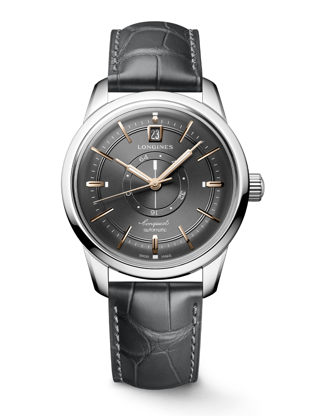 Longines Conquest Heritage Central Power Reserve Anthracite