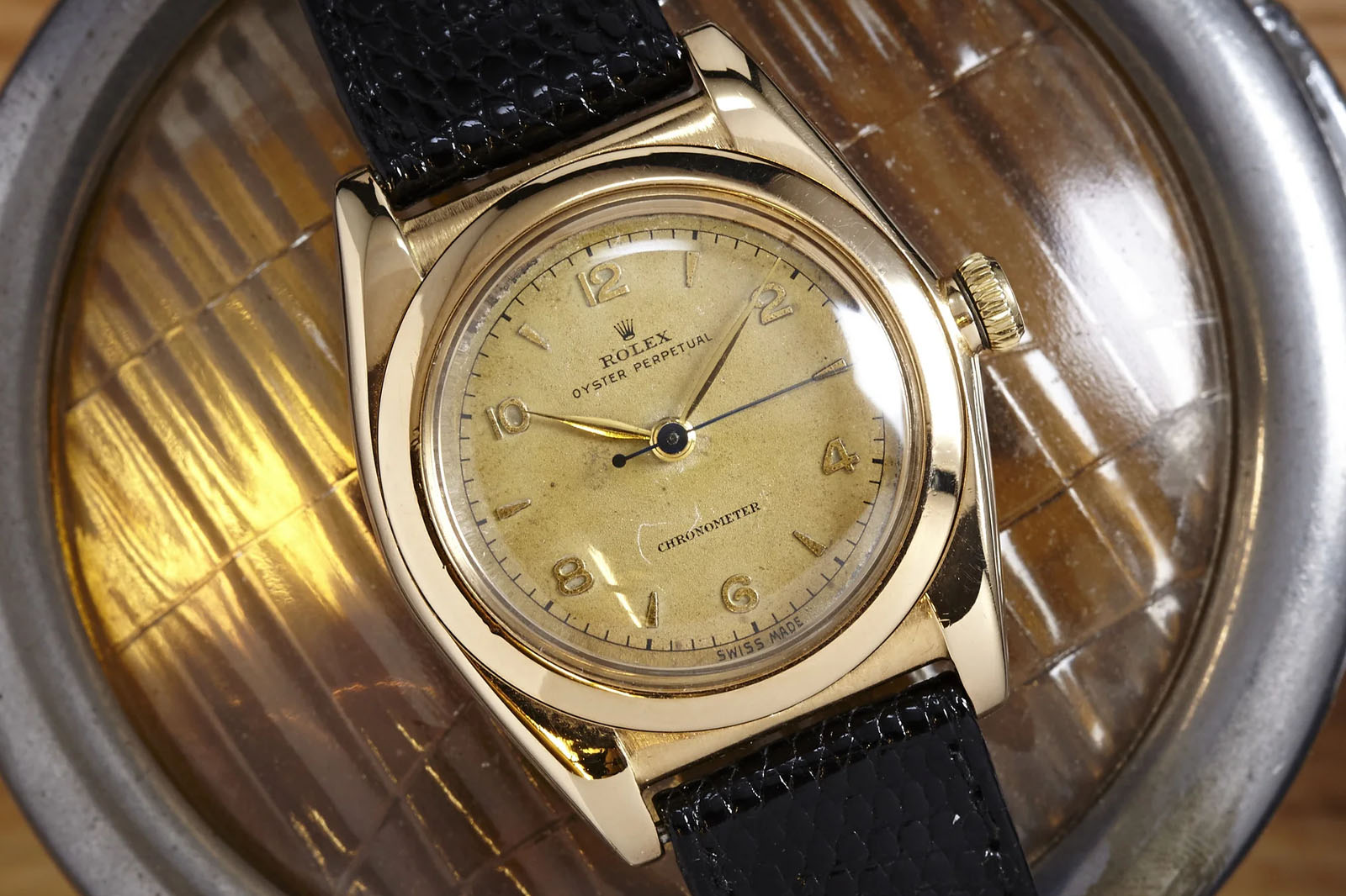 Rolex Bubbleback Pink Gold 3131