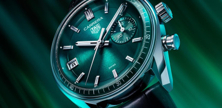 Tag Heuer Launch Carrera Chronograph Glassbox Dato and Tourbillon in Teal