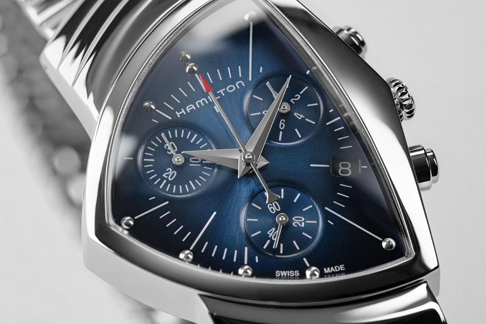 Hamilton Ventura Blue Quartz Chrono