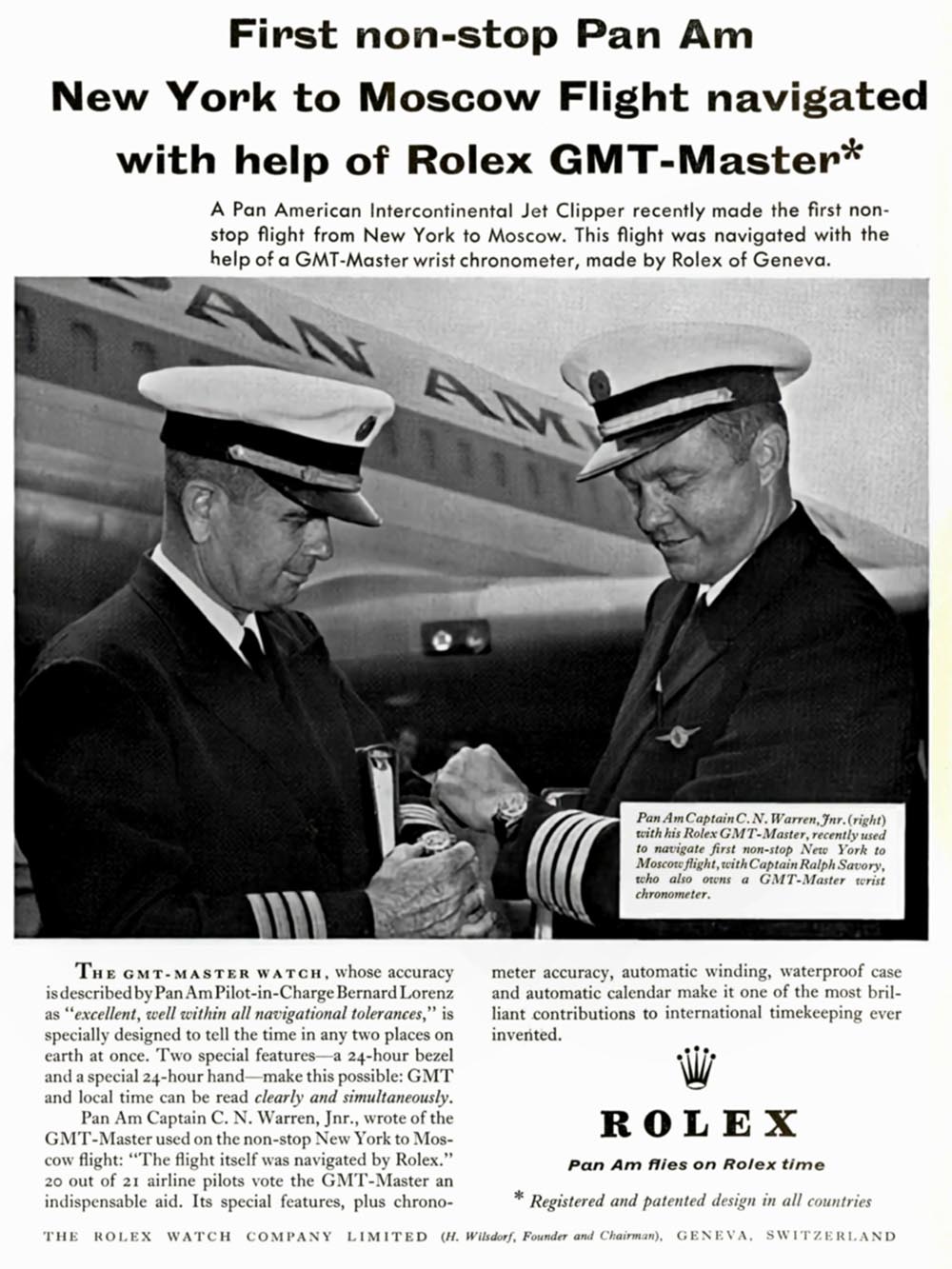 Pan Am Rolex Advert