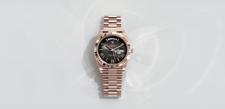 Rolex Showcase Day-Date Everose Gold with Slate Ombré Dial for Oscars 2024