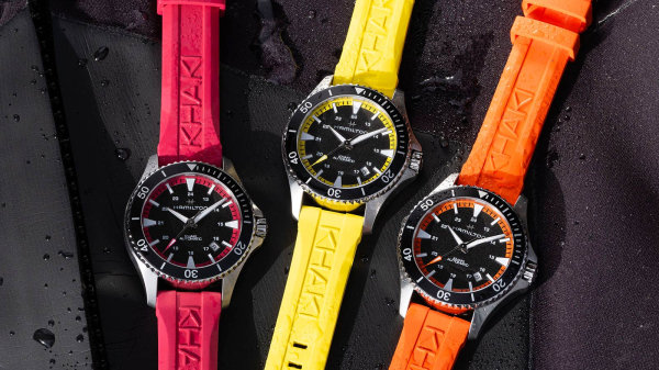 Hamilton Dress the Khaki Navy Scuba Auto in Summer Colours