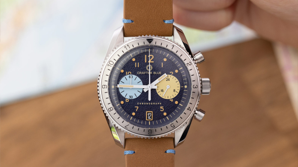 Crafter Blue Bon Voyage Macaron Super Chrono Watch Review