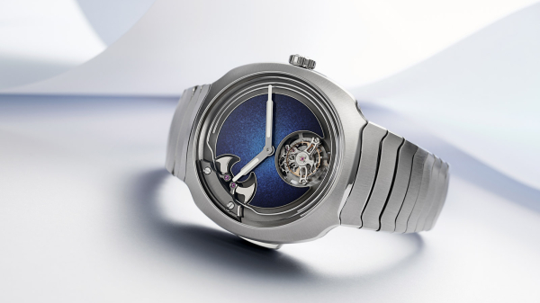 H. Moser & Cie. Introduce Streamliner Concept Minute Repeater Tourbillon Blue Enamel