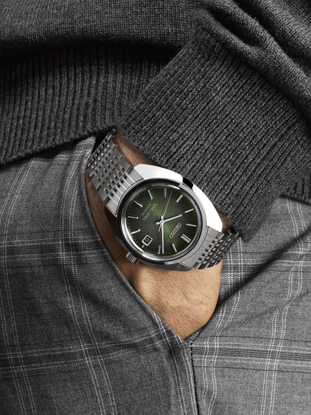 King Seiko ‘Forest Green’ 6L 1969 Re-Interpretation SJE1113J1
