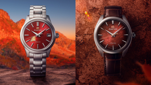 Grand Seiko Introduce Hotaka Peaks 9R Spring Drive Duo in Sunrise Red