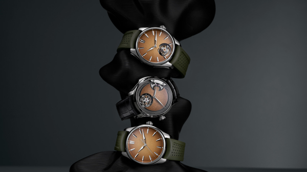 H. Moser & Cie. Launch Bucherer Exclusive Pioneer and Endeavour Trilogy in Amber-Sand