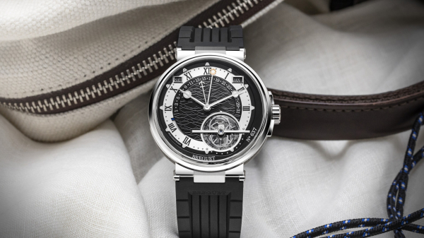 Breguet Marine Tourbillon Equation Marchante 5887 in Platinum Calculates Solar Time