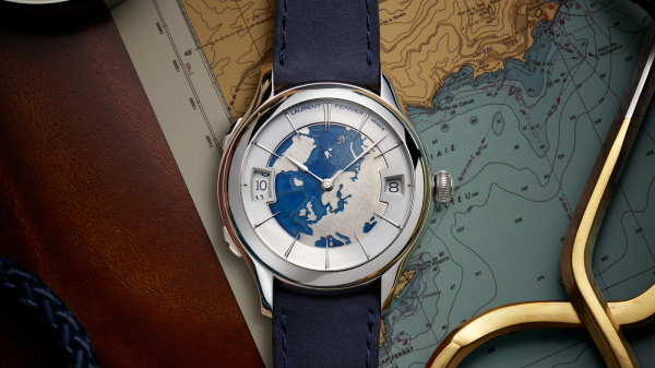 Laurent Ferrier Art in Time Classic Traveller Piece Unique Supports Monaco Red Cross