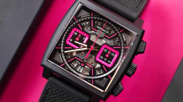 Tag Heuer Monaco Chronograph Pink Skeleton Watch Review