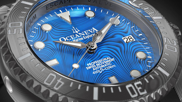 Oceaneva Expand Deep Marine Explorer II Pro Diver Damascus Steel Collection with New Limited Edition Colours