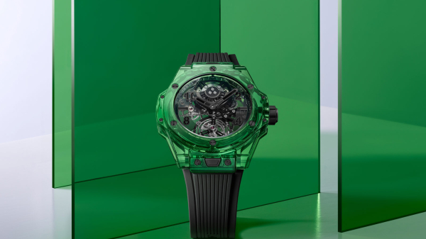Hublot Big Bang Tourbillon Automatic Green SAXEM Continues Crystal Rainbow Series