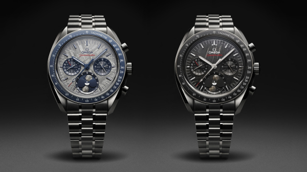 Omega Introduce Speedmaster Moonphase Meteorite with Dual Hemisphere Display