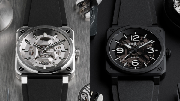 Bell & Ross BR-03 Skeleton Collection with Black Ceramic, Grey Steel and Lum