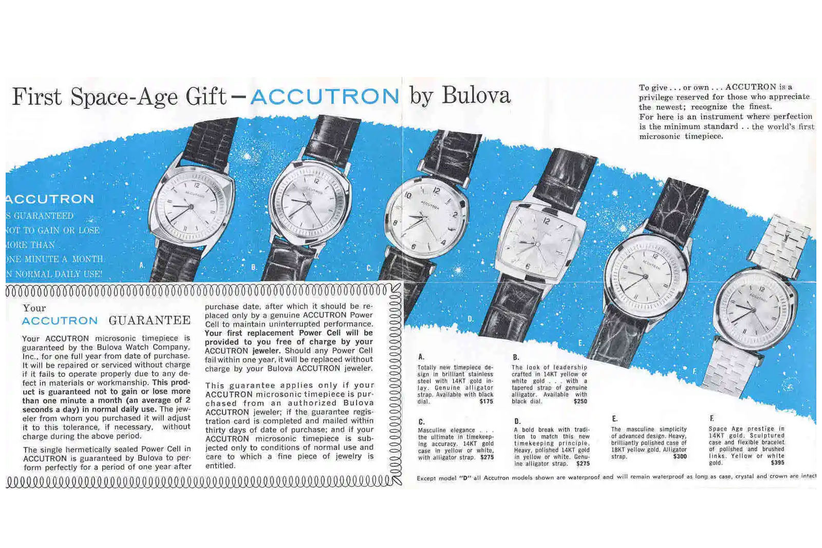 Bulova Accurtron Poster 1960s