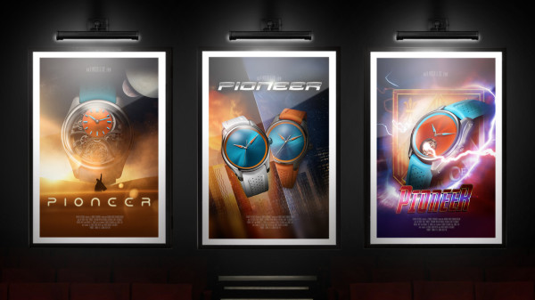 H. Moser & Cie. Launch Pioneer Spiced Aqua Triptych in Intense Colours