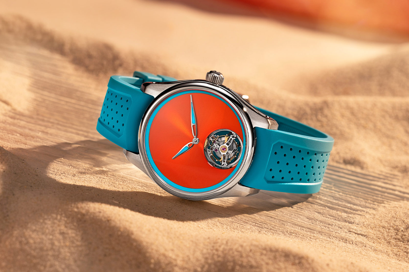 Moser Cie Pioneer Tourbillon Spiced Aqua