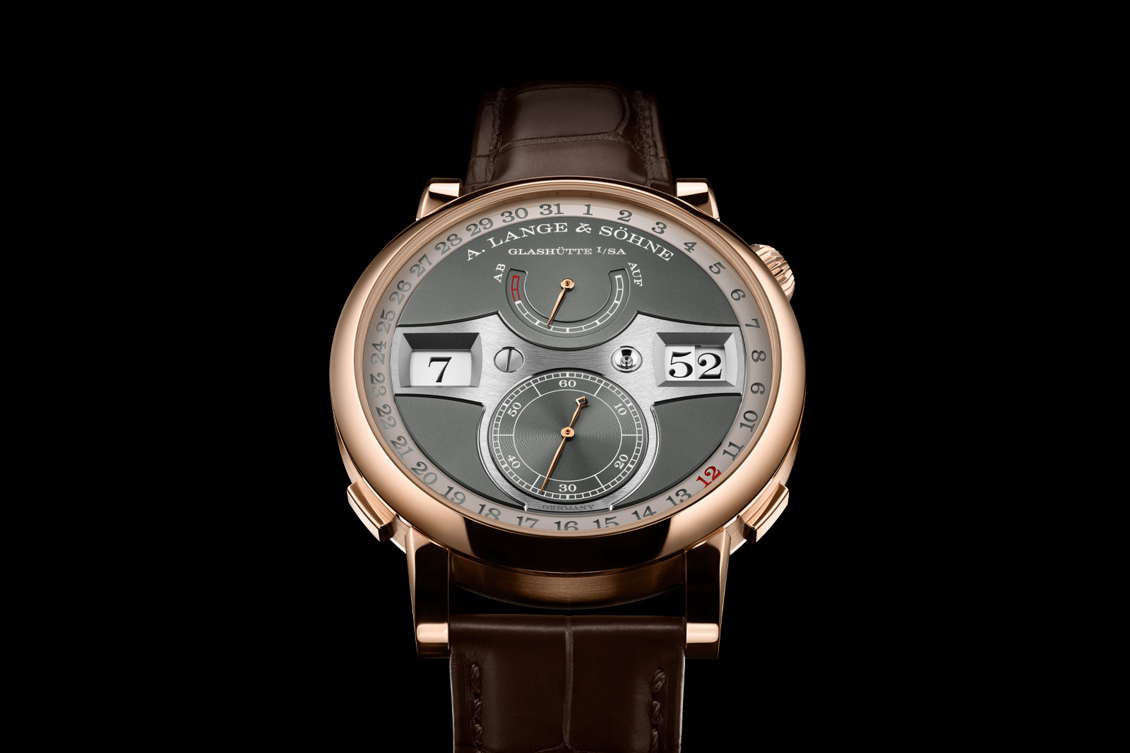 A.Lange & Söhne Release Zeitwerk Date in Pink Gold