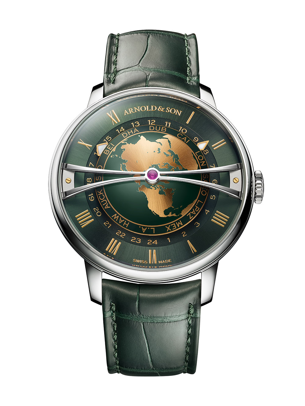Arnold & Son Globetrotter 42 Steel