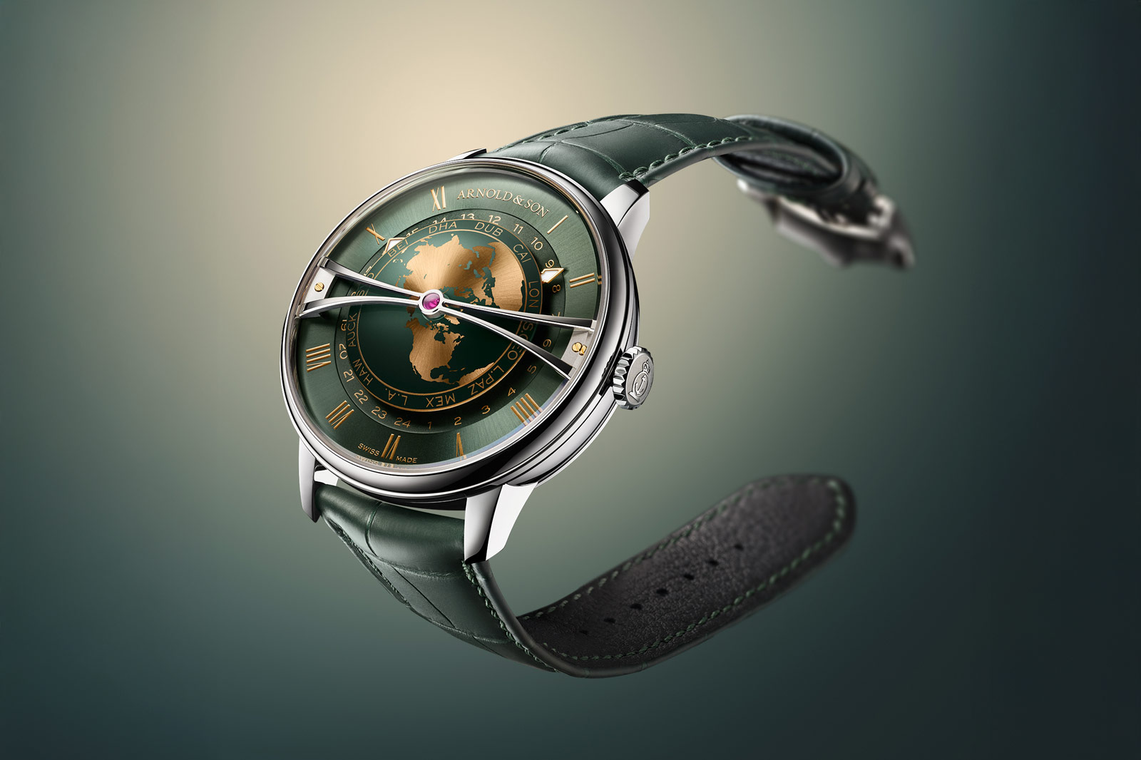 Arnold & Son Globetrotter 42 Steel