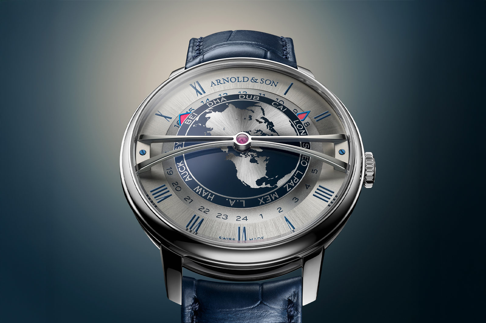 Arnold & Son Globetrotter 42 Steel