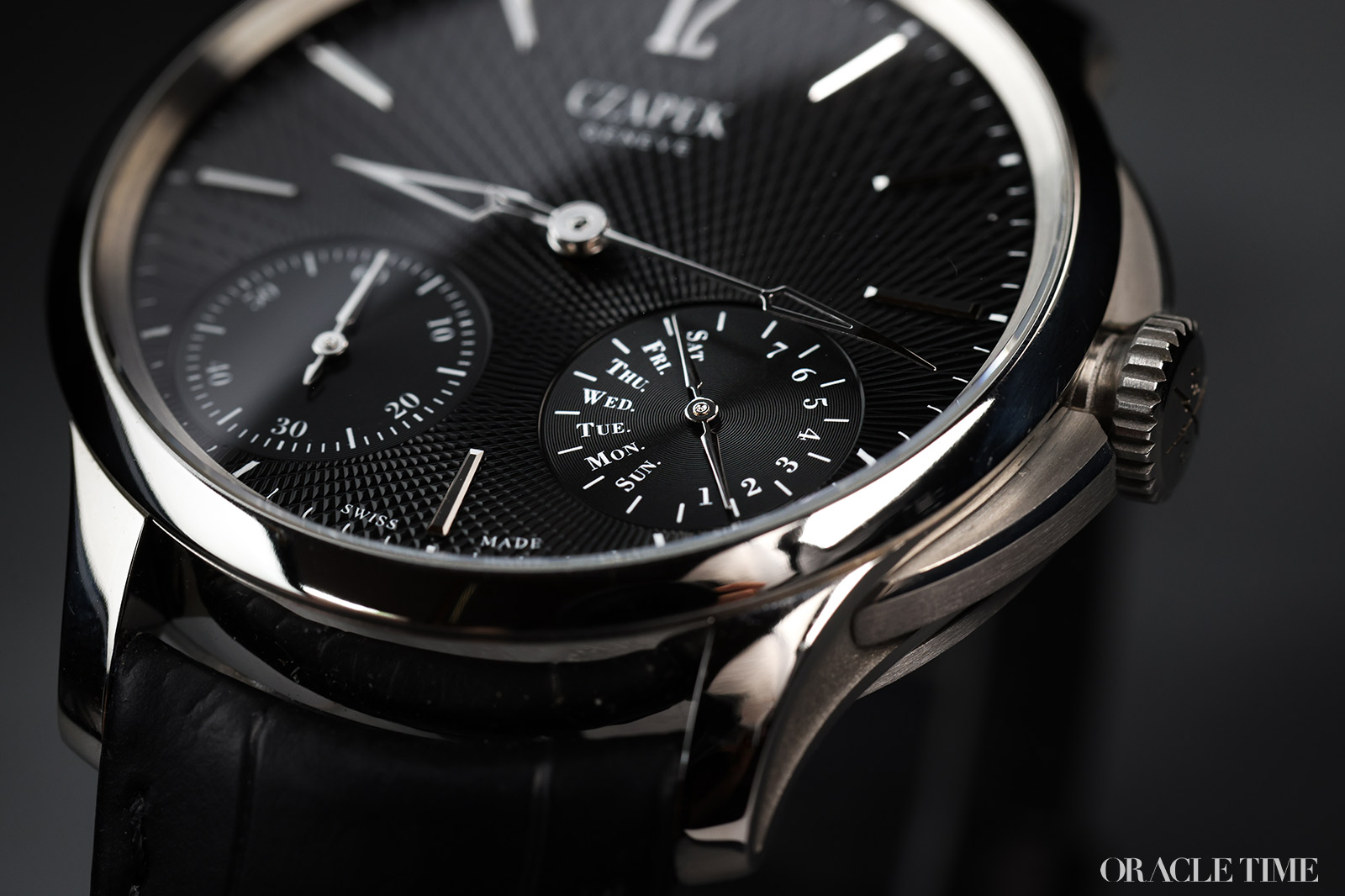 Czapek Quai de Bergues No.17 Double Soleil Tuxedo Black