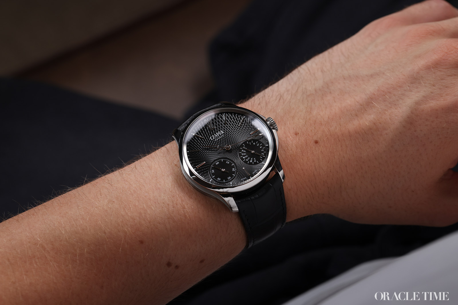 Czapek Quai de Bergues No.17 Double Soleil Tuxedo Black