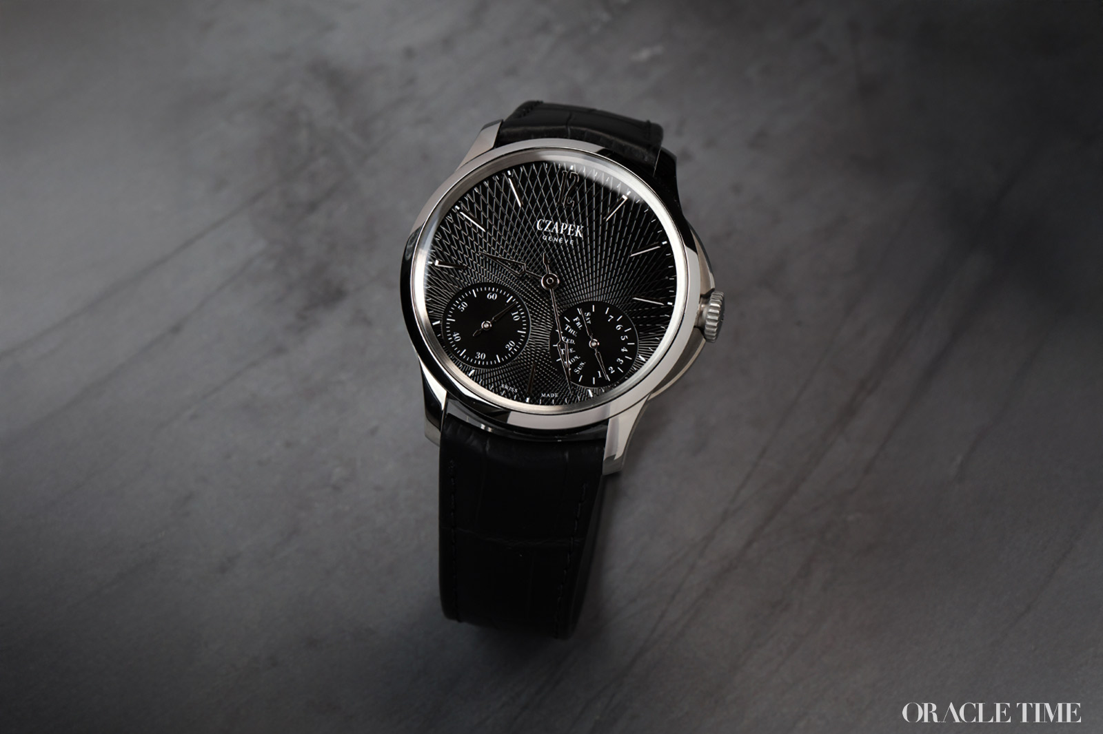 Czapek Quai de Bergues No.17 Double Soleil Tuxedo Black