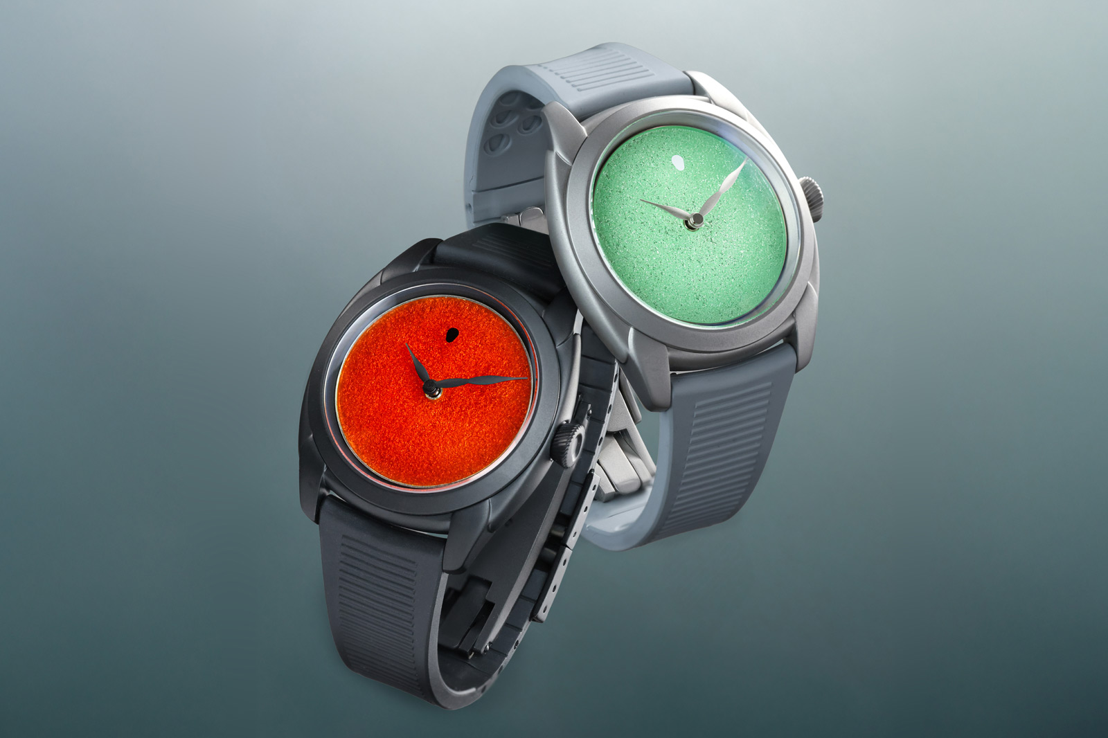 Meet the Isotope x Oracle Time Mercury Vitreous Green & Orange