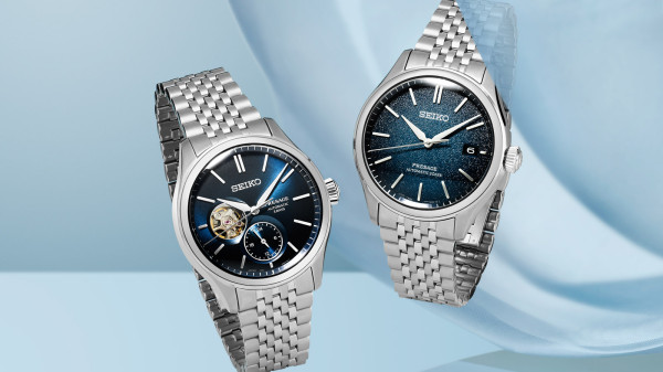 Seiko Introduce Presage Classic Ai-Iro Japan Blue in Closed Dial and Open Heart Duo