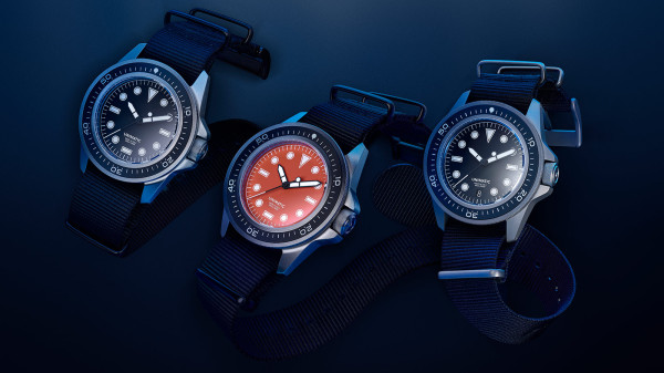 Unimatic Launch Prodiver Collection Including 600m Titanium Diver